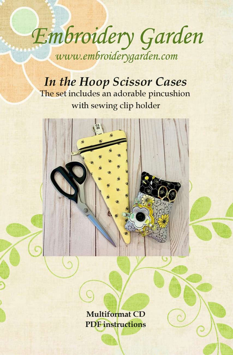 Project Envelope Case With Scissors, Embroidery Organizer