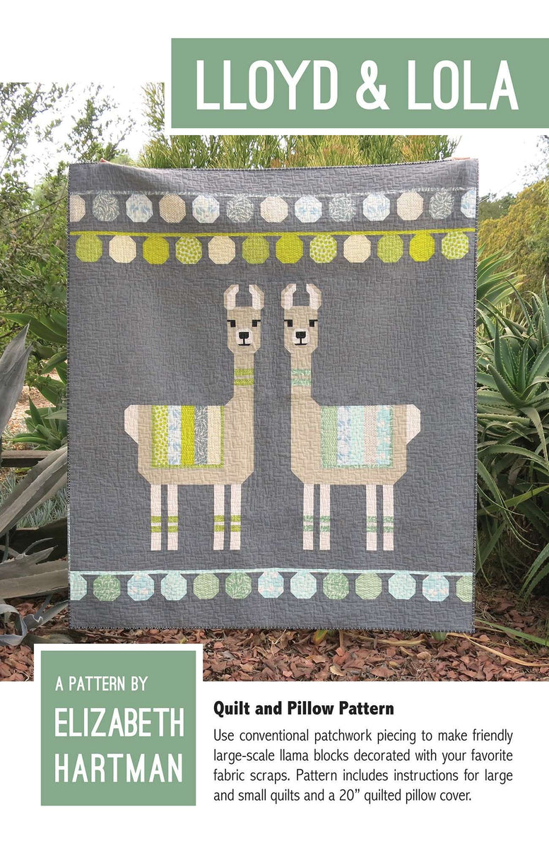 Little Llamas shops Quilt Kit/ Elizabeth Hartman/ Kona fabrics