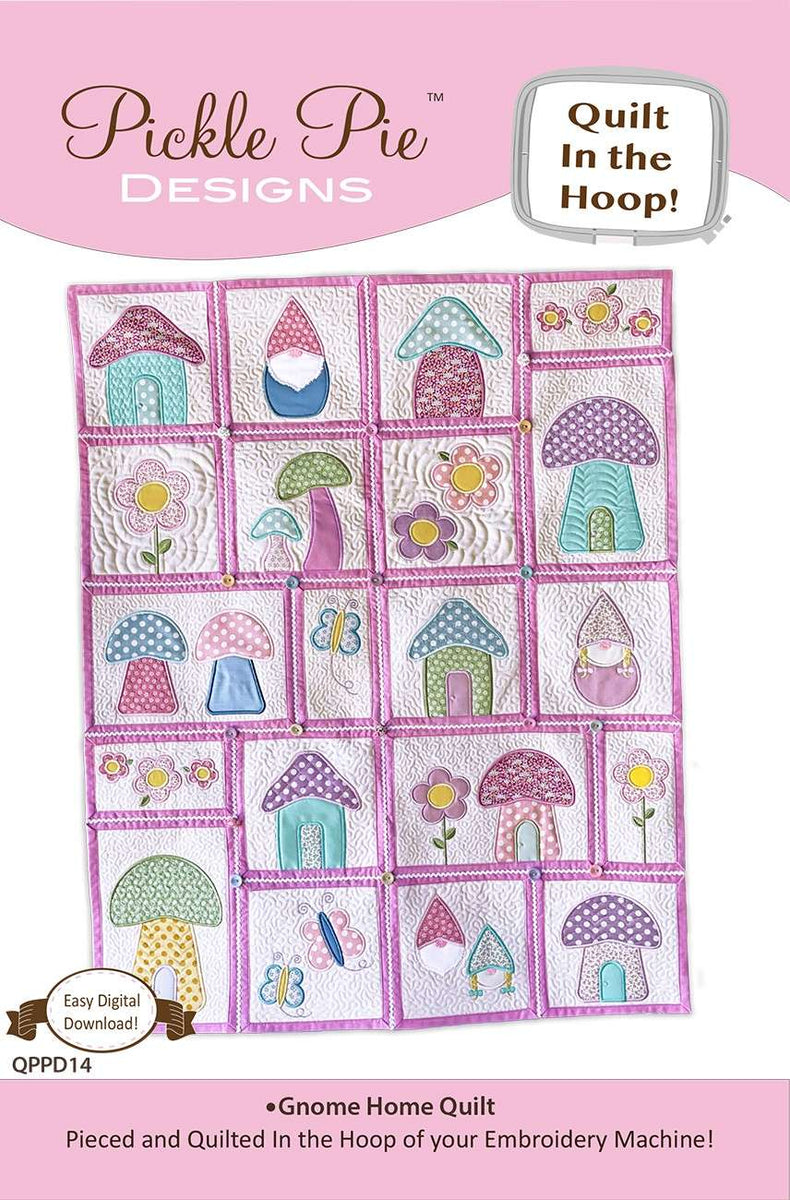 Digital Download - Home Sweet Home Collection- Mini Quilt - ITH- In the  Hoop – Parker on the Porch