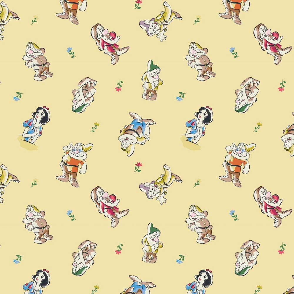 Disney All About Me! White Pooh Faces Fabric - Camelot Fabrics