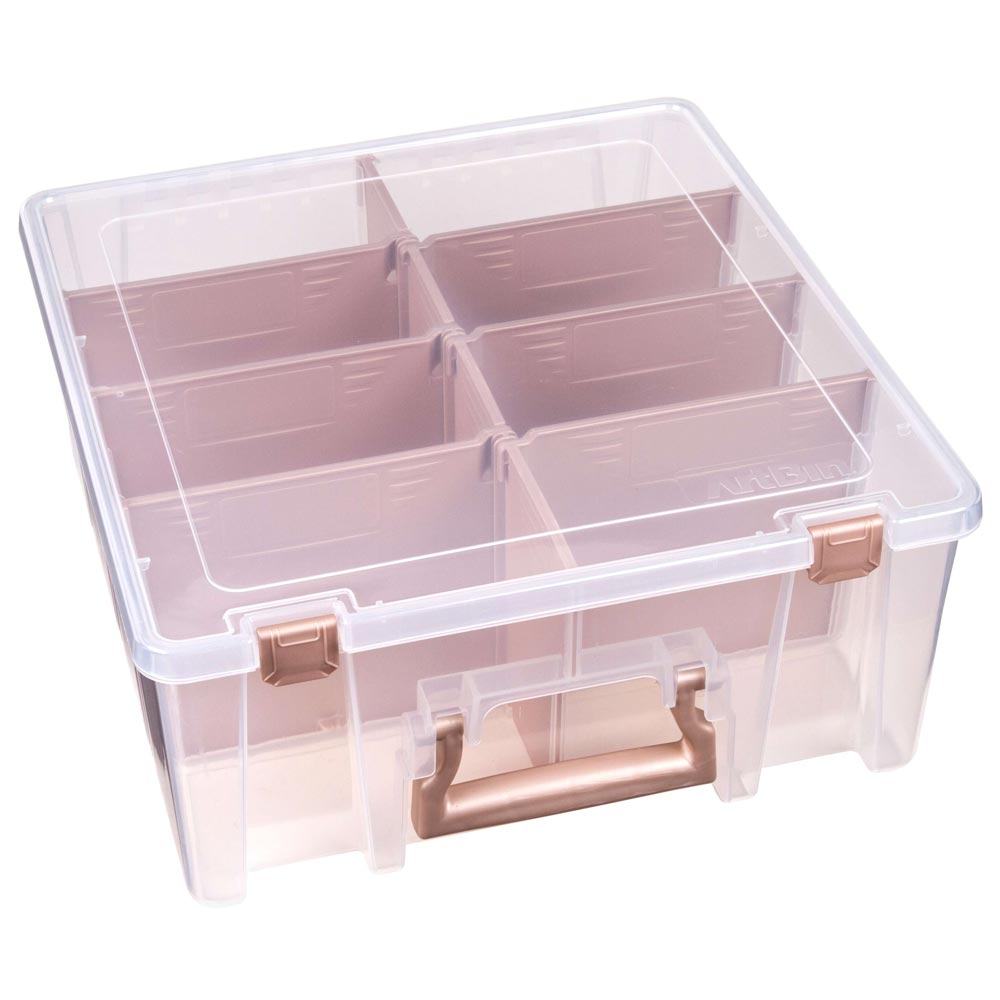 Richards Clear Plastic Storage Containers with Lids for Organizing -Set of  4 1 Large, 1 Medium, 2 Small