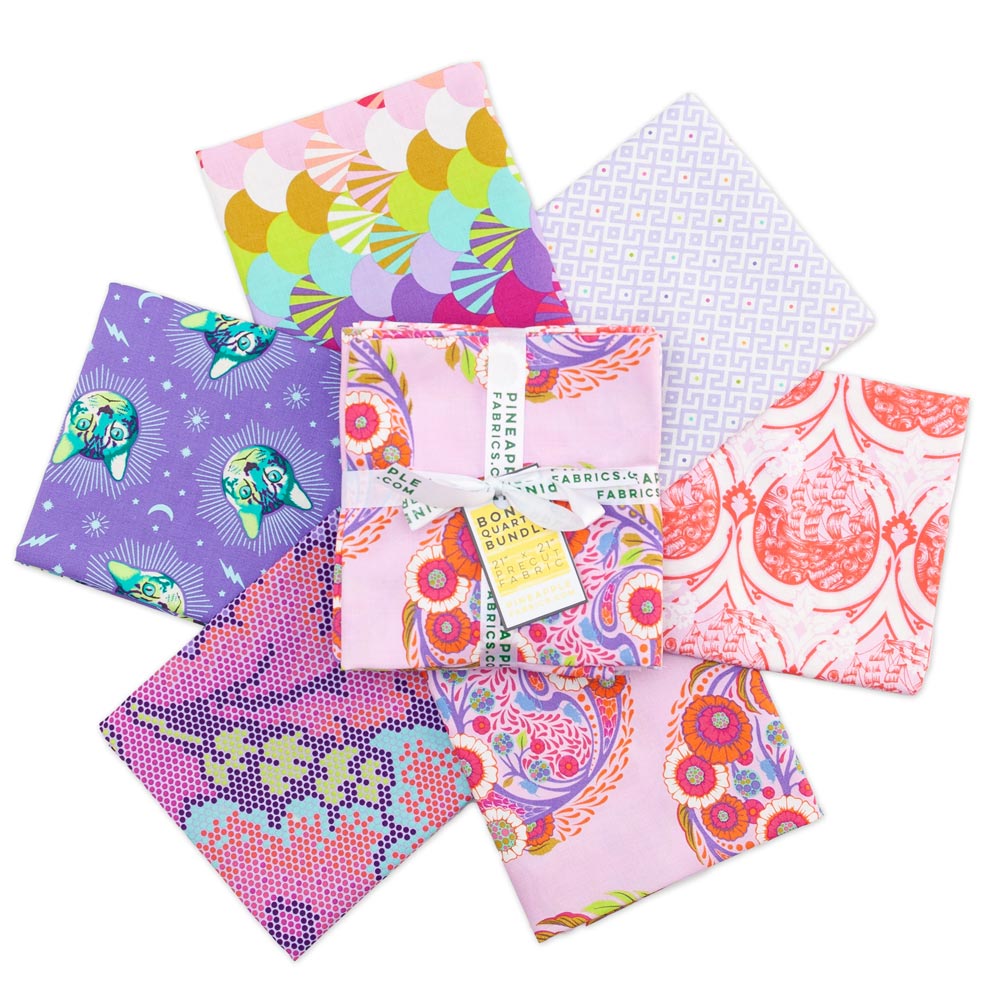 Water Lillies - Bonus Quarter Bundles - 8 Piece by Pineapple Fabrics