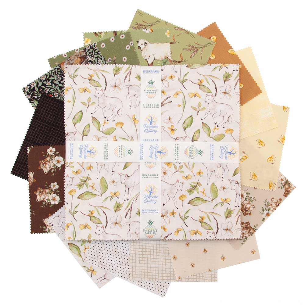 Andover - English Garden 10x10 Squares by Laundry Basket QuiltsQuilting  Fabric