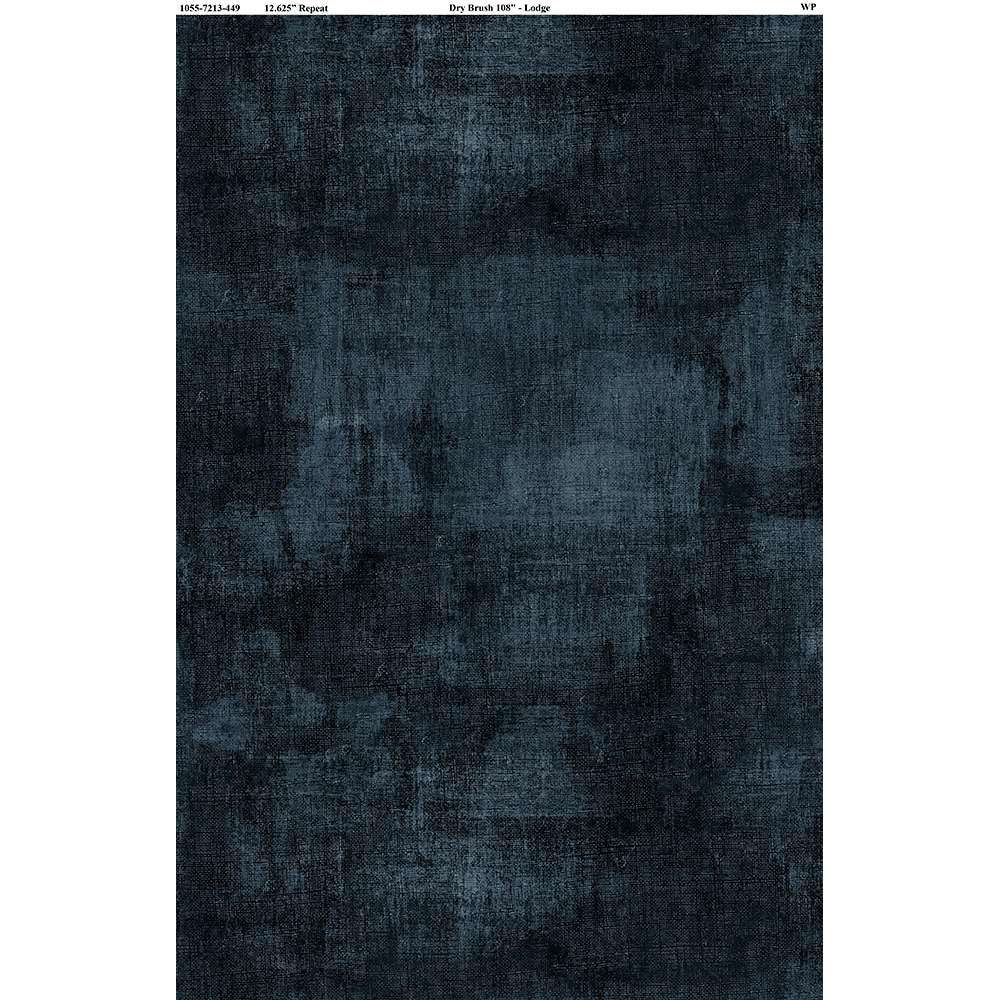 Blue Dark Denim Dry Brush Cotton Wideback Fabric Per Yard