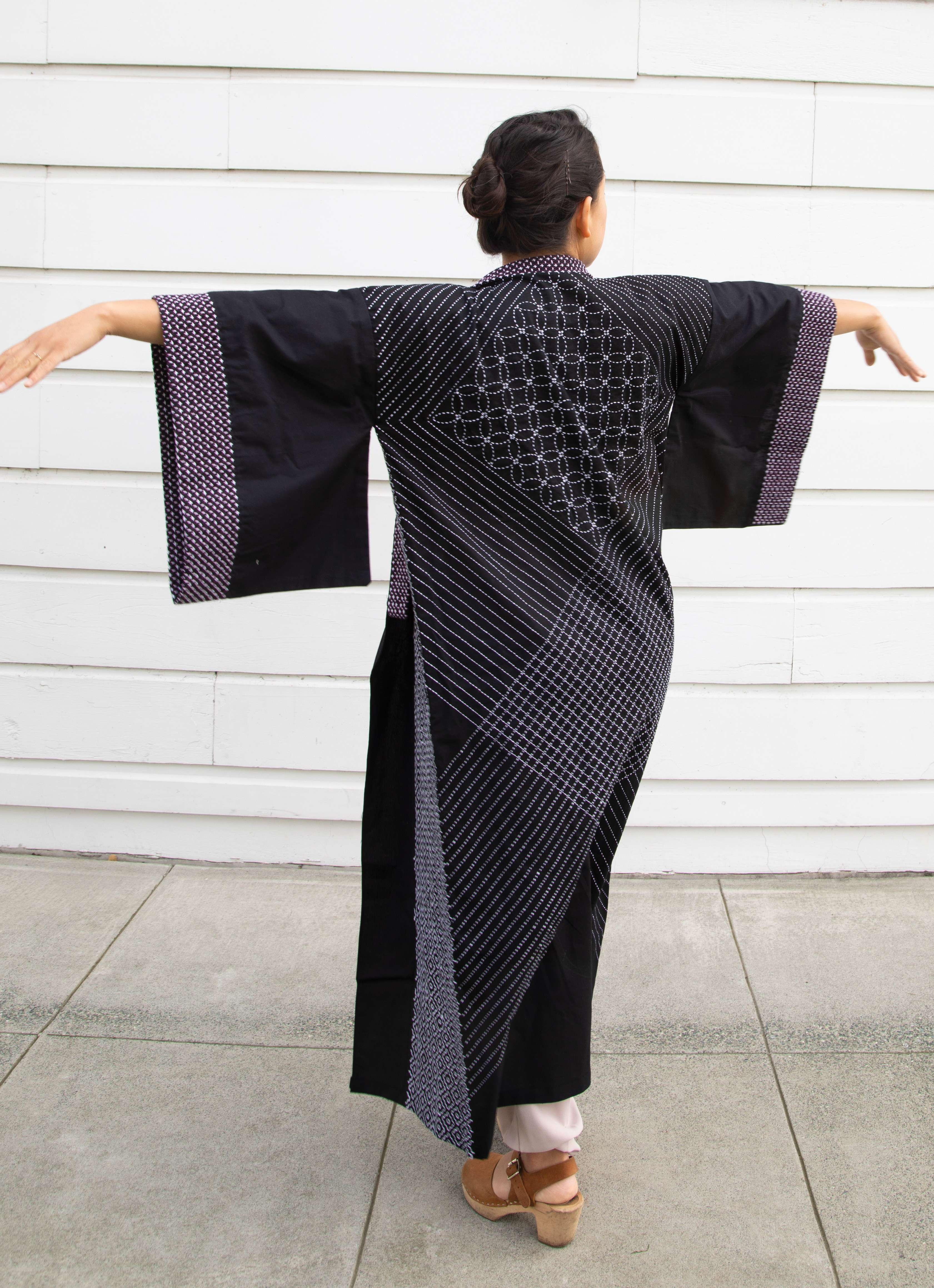 【小売価格】yukata fabric/sashiko crochet tops トップス