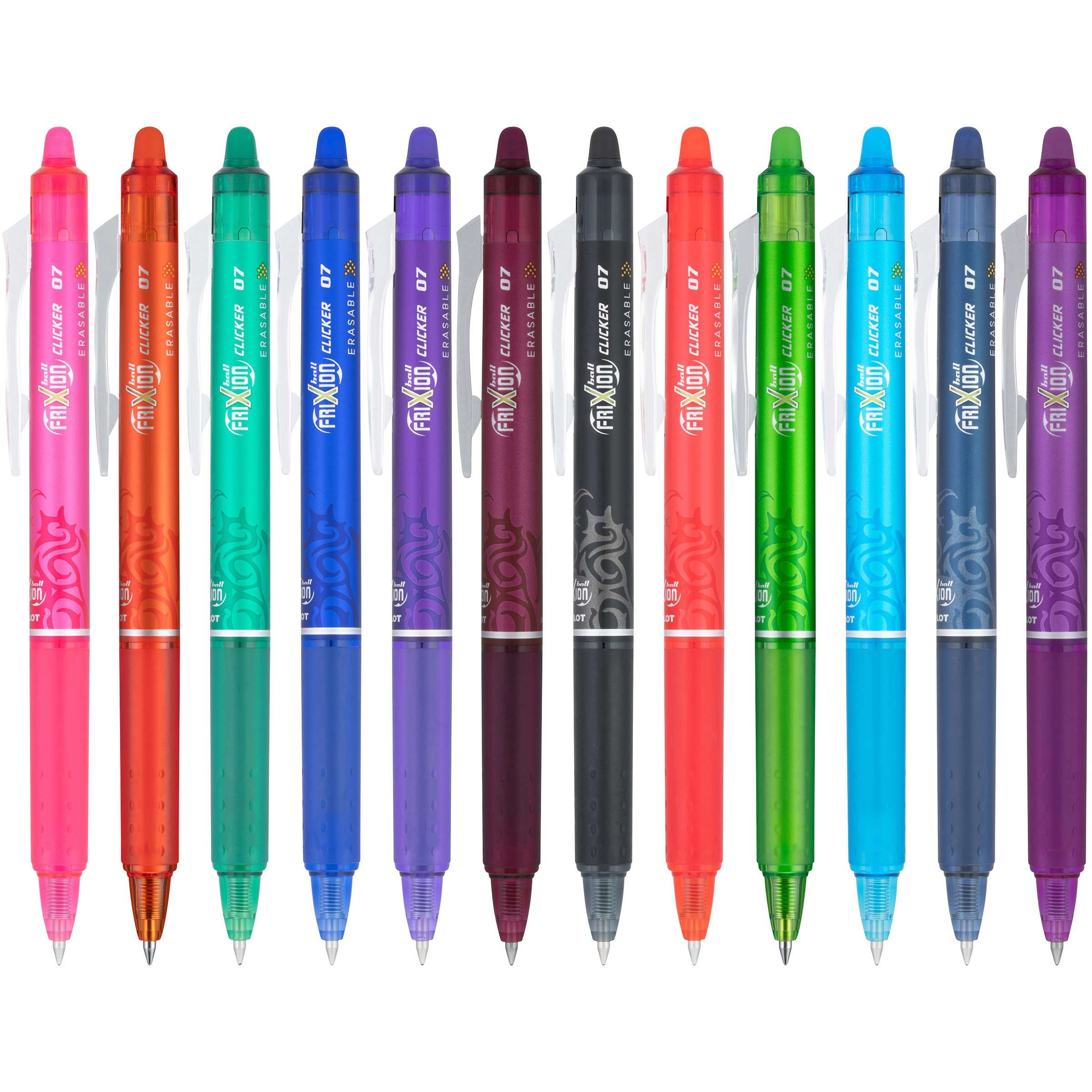 Ballpoint Pen Pilot FriXion Clicker 0.7 - 10 Pack