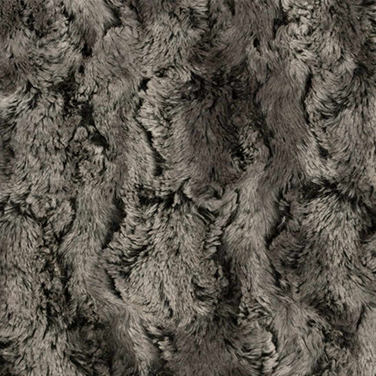 Rabbit Dark Grey Faux Fur Fabric