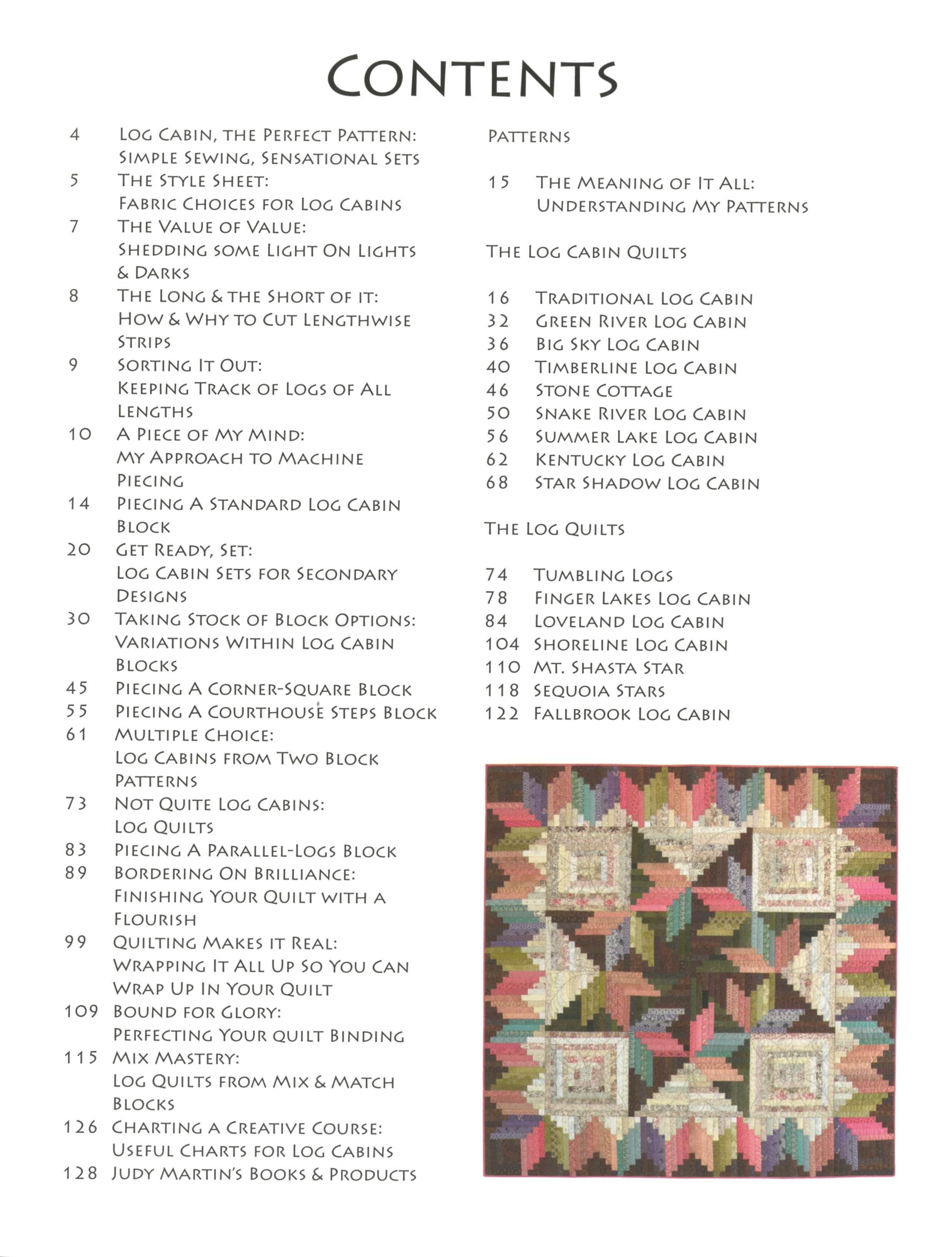 Judy Martin's Log Cabin Quilt Book – Judy Martin Quilts & Books