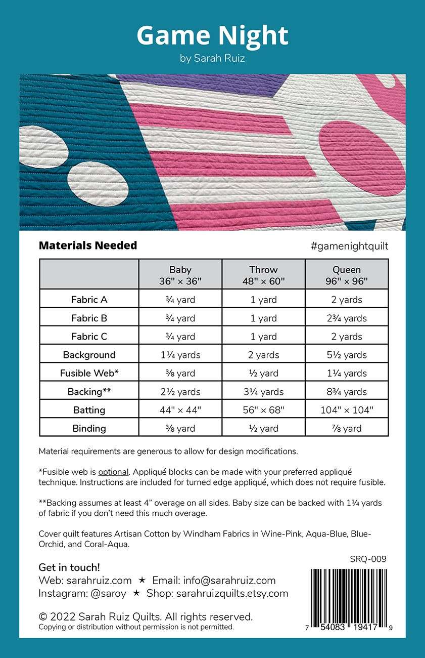 Skillbuilder I and II Fabric Panels Step-by-Step Instruction Book